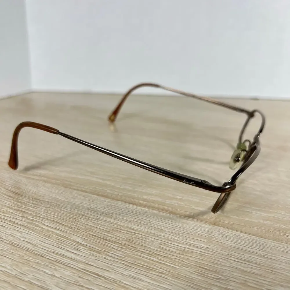 Ray-Ban RB6020 2505 Eyeglasses Brown Metal Flex Hinge 53-19-135